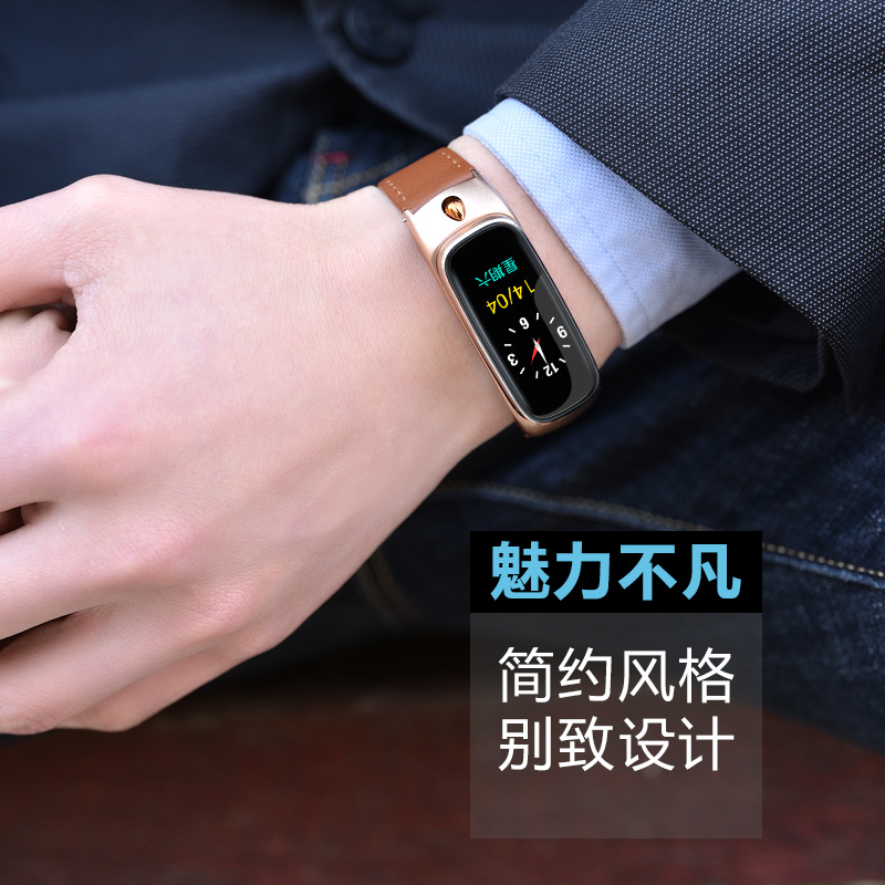 Versatile color screen motion separation of call wrist smart bracelet Bluetooth headphones two-in-one monitoring heart rate blood pressure male and female scooters Bluetooth watches Apple Android