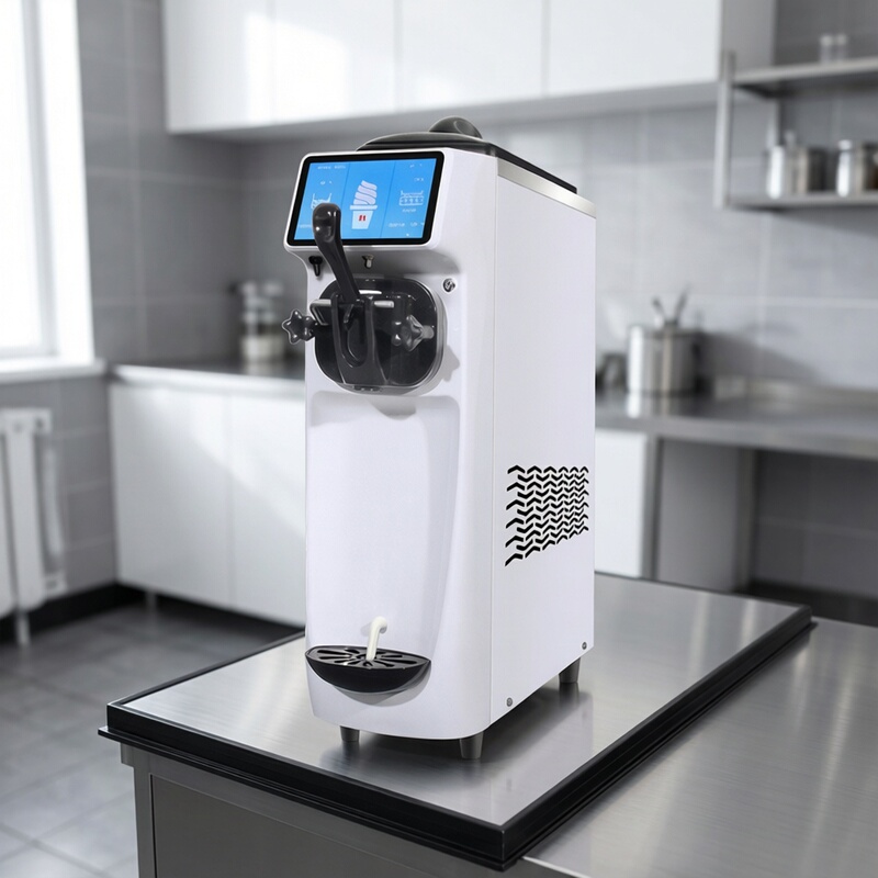 Guangshen Ice Cream Machine Commercial Stall-Mounted Fully Automatic Small Sundae Cone Ice Cream Machine Soft Ice Cream Machine St16 Guangshen Ice Cream Machine Commercial Stall-Mounted Fully Automatic Small Sundae Cone Ice Cream Machine Soft Ice Cream Machine St16