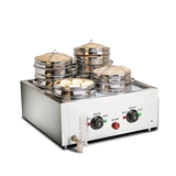 Четыре -дырочная паровая печь Коммерческое электрическое отопление изоляционной печи быстро замораживающая булочка на пару булочки xiaolongbao планшет паровар