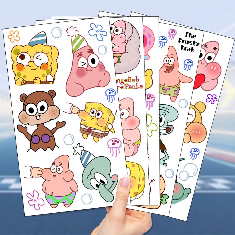 60 Cute Spongebob Colorful Tattoo Stickers, Fresh and Sweet, High Aesthetic Value, Waterproof and Realistic Stickers 60 Cute Spongebob Colorful Tattoo Stickers, Fresh and Sweet, High Aesthetic Value, Waterproof and Realistic Stickers