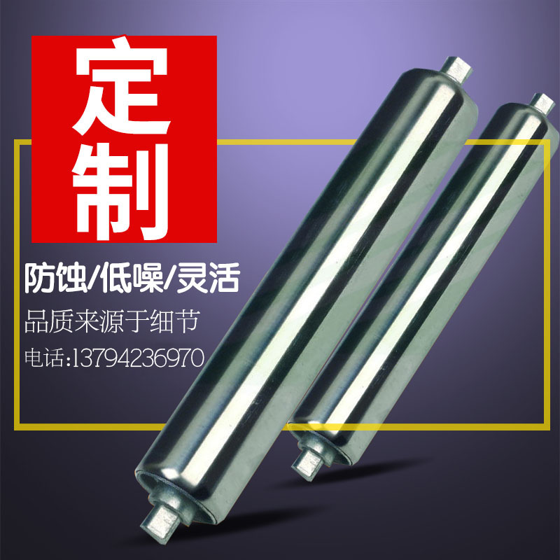 Galvanized non-powered overmolded small roller conveyor conveyor accessories full assembly line stainless steel roller roller roller