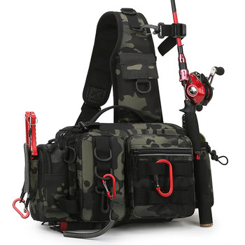 Luya bag crossbody fishing bag rod bag multifunctional waist bag