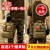 Guardian Outdoor Tactical Handbag A4 Bag Commuter Single Shoulder Bag Canvas Diagonal Satchel Computer Mens Kit