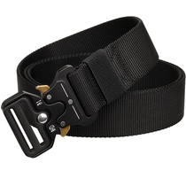 Guardian Glasses Snake Aluminum Alloy Buckle Tactical Belt Mens Work Pants Strap For Training Riding CS Nylon