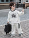Boys' Spring and Autumn Outfit 2025 New Stylish Boys' Sports Sweatshirt Two-Piece Set Children's Autumn Casual Trendy Wear