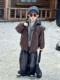 Boys' Winter down Jacket 2025 New Stylish Children's Winter Clothing Thickened Warm White Duck down Leather Coat for Babies