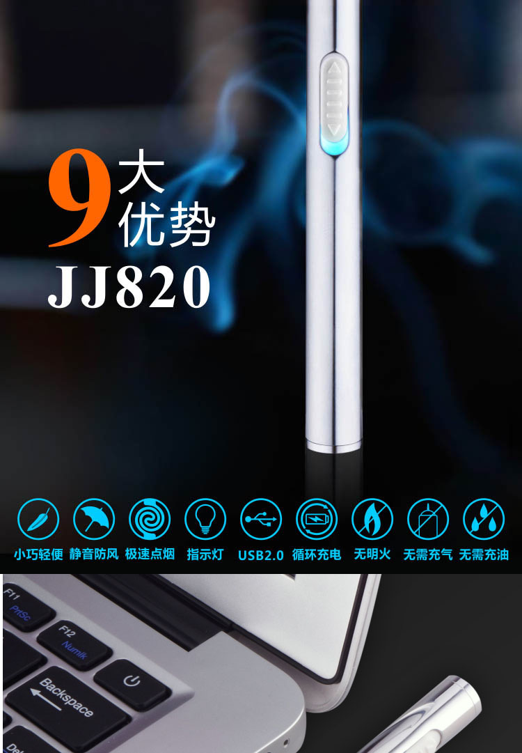 USB bật lửa sạc kim loại sáng tạo cá tính nam tùy chỉnh người bạn tùy chỉnh chữ điện tử thuốc lá nhẹ hơn bật lửa jobonbật lửa sạc điện
