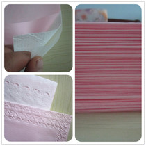 Thickened disposable sheets Beauty salon waterproof and oil-proof mattress Kapok paper clip layer sterile medical pad single pink