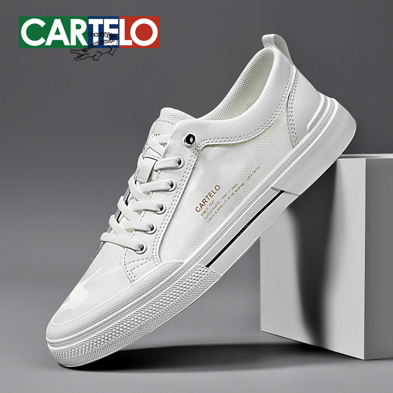 Cardile Crocodile Men's Shoes 2026 New White Shoes Summer Breathable Ice Silk Fabric Trendy Versatile Casual Sneakers for Men Cardile Crocodile Men's Shoes 2026 New White Shoes Summer Breathable Ice Silk Fabric Trendy Versatile Casual Sneakers for Men