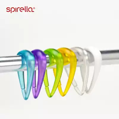 Swiss SPIRELLA creative colorful fashion water drop shower curtain door curtain accessories hook shower curtain ring