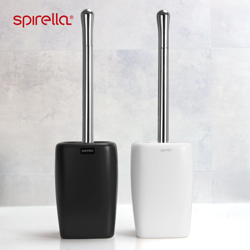 Swiss Spirella Toilet Brush Ceramic Household European Style No Dead Corner Bathroom Toilet Cleaning Set