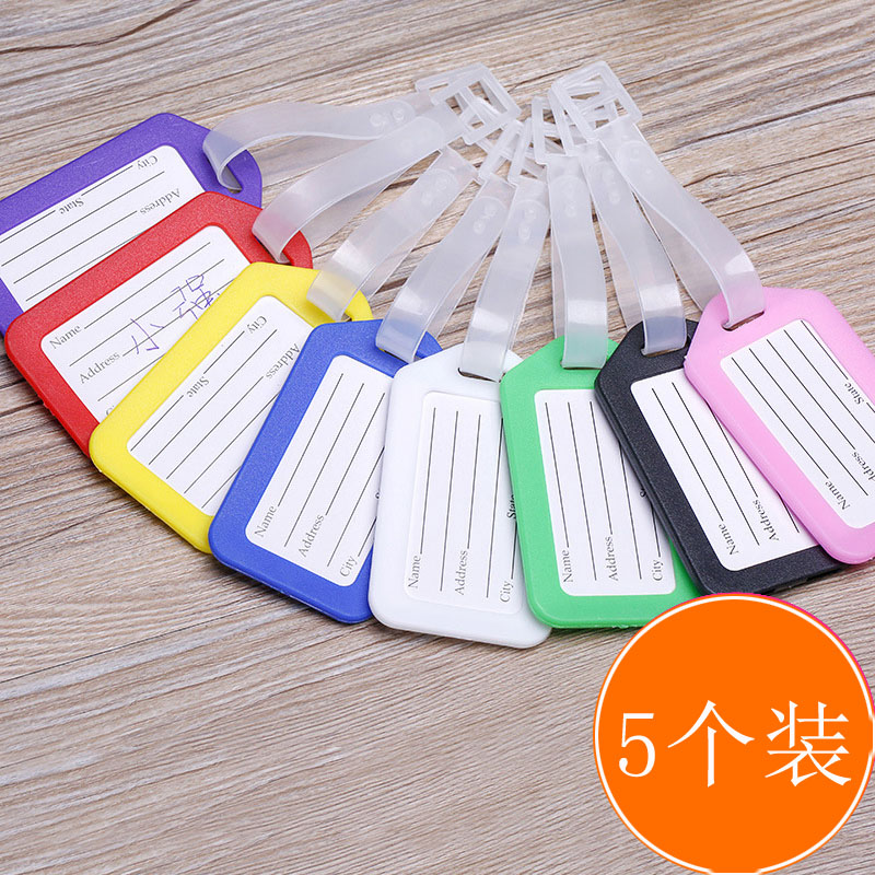 5 DRESS TOURIST BOARDING Pull Rod Suitcase Bag Identification Card Identification Anti-Loss Label