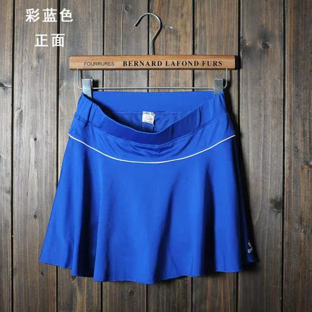 Phụ nữ mới váy thể thao váy quần vợt váy cầu lông quần sen lá váy treo cảm giác tốt đàn hồi tốt thể thao lớn - Trang phục thể thao ao the thao nu