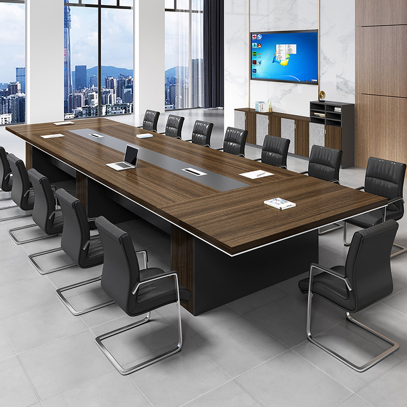 Office Furniture Conference Desk Desk Brief Brief Modern Long Table Large Small Meeting Table Training Strip Table Negotiation Table