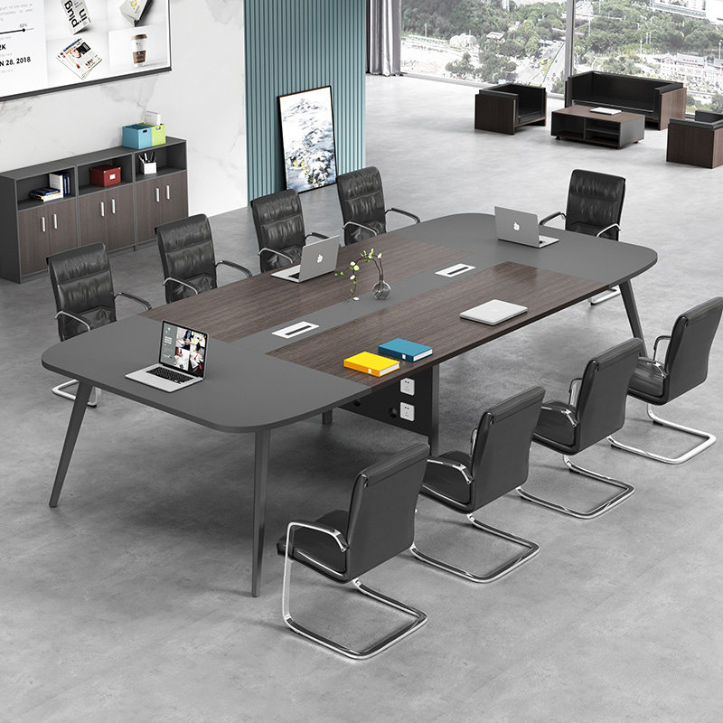 Conference Room Meeting Table Long Table Large Bench Small Meeting Table Minima Modern Strip Table And Chairs Combination