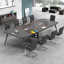 Conference Room Meeting Table Long Table Large Bench Small Meeting Table Minima Modern Strip Table And Chairs Combination