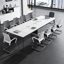 Conference table long table conference table simple modern long table Workbench small negotiation table conference table and chair combination