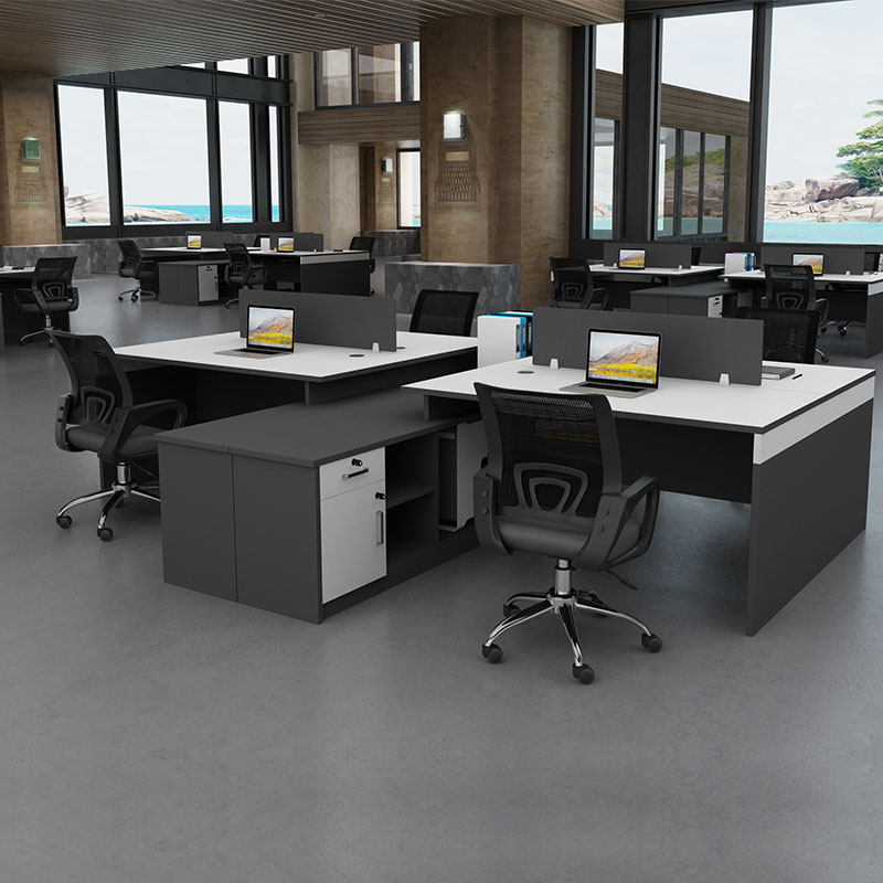 Guangzhou Office Furniture Desk Combination Screen Station Holder 2 4 People desk chair with staff desk