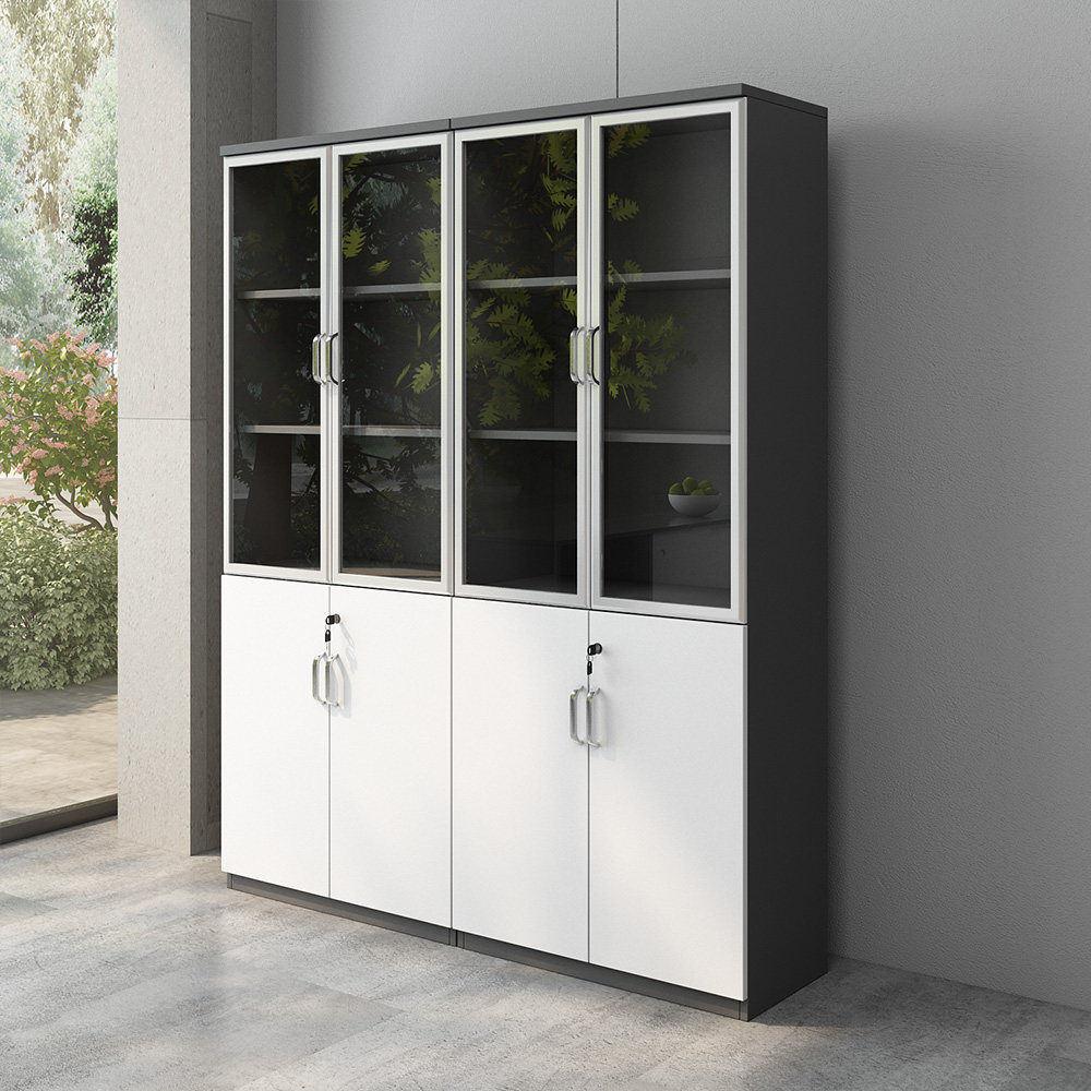 Office furniture filing cabinet office cabinet data cabinet wooden lock glass bookcase partition storage cabinet filing cabinet