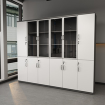 Office furniture Floor-to-ceiling file cabinet Wooden data cabinet with lock Guangzhou board office bookcase storage cabinet
