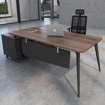 Boss managers desk Simple modern office desk and chair combination Single supervisors desk 1 8m work desk