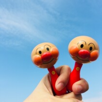 Bread Superman sand hammer rattle baby baby hand rocking Suzuka Drum instrument Early education Puzzle Gripping the Rattle Drum Toy