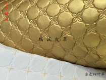 Embroidery soft bag background wall embroidery sponge sliding door leather fabric Bedroom bedside TV living room European style pu leather material