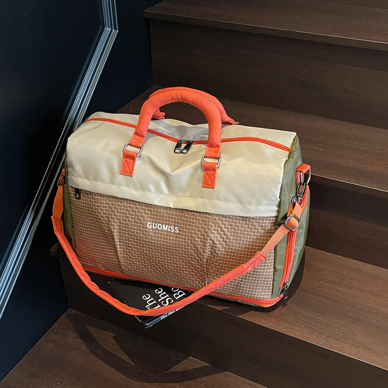 Large-capacity travel bag, women's short-distance boarding bag, business trip portable luggage bag, men's sports fitness bag, travel storage bag