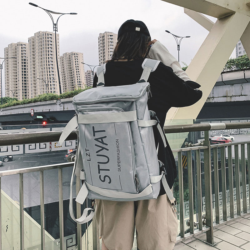 Backpack Men's Personality Backpack Casual Super Large Capacity Multi-functional Schoolbags for Schoolboys Women's Fashion Trend Travel Bags