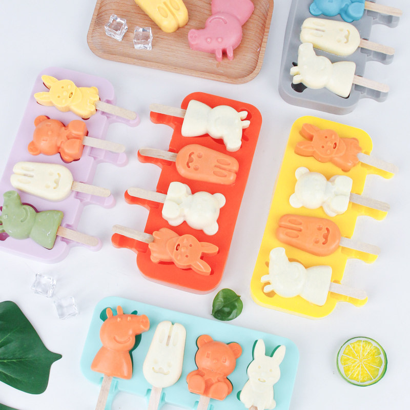 Ice cream mold home-made popsicle popsicle ice cream ice cream frozen ice cubes children's food-grade silicone homemade cheese