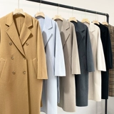 Двусторонное шерстяное демисезонное шерстяное пальто, куртка