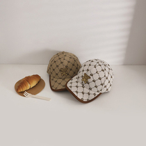 South Koreas same child hat Spring new small bear print male and female child duck tongue cap out of the sun hat Sun Hat Tide