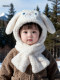 Baby hat winter outdoor warm cycling for men and women, children's ear protection hat, windproof mask, baby scarf all in one