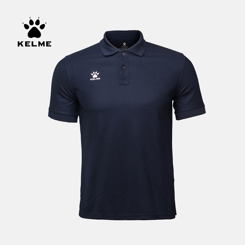 KELME kalmei polo shirt summer men's and women's lapel T-shirt sports solid color breathable quick-drying custom-made short-sleeved T-shirt