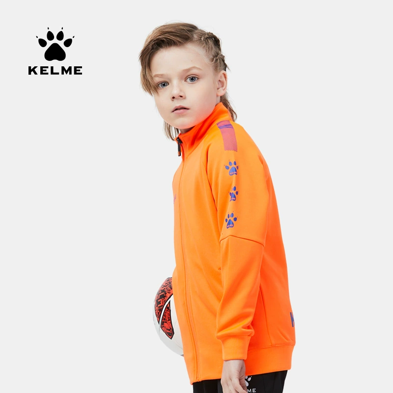 áo khoác thể thao trẻ em kelme Carlmei mùa thu và mùa đông tập luyện bóng đá áo len dài tay cho bé trai - Áo khoác thể thao / áo khoác