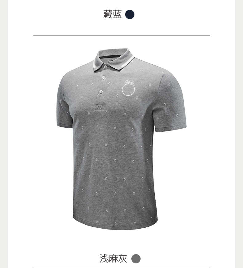 Kelme / Karme cotton giản dị mùa hè mới cho nam áo polo ngắn tay thêu retro áo thun ngắn - Áo polo thể thao aos polo