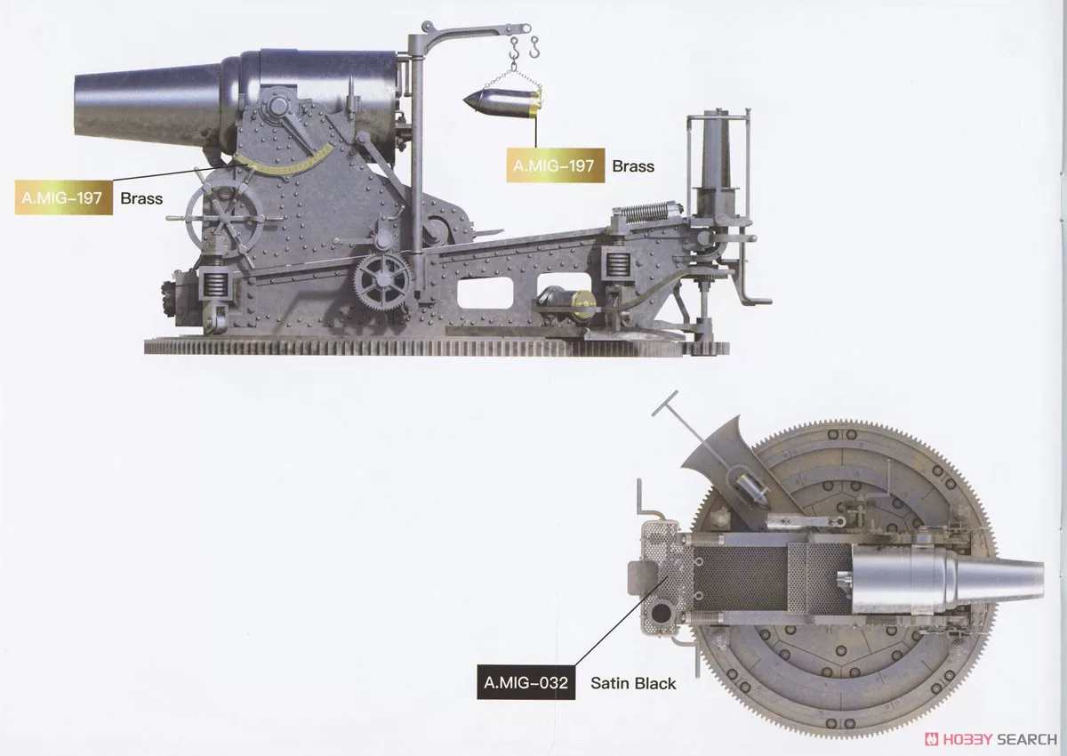 边境 BT-030 1/35 28CM howitzer 1905 assembled model