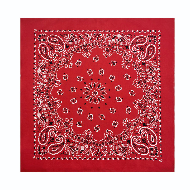 Pure Cotton Vintage Paisley Large Square Scarf Street Outdoor Headscarf Face Scarf Hip Hop Oversized Thin Bandeau for Women