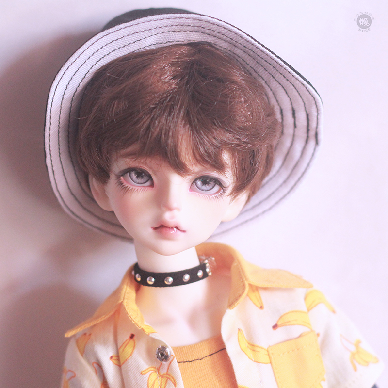Lazy va BJD wig 3 4 6 Sub-great uncles sd with occasional dragon soul man and woman on daily good roll 100 lap short and soft silk brown