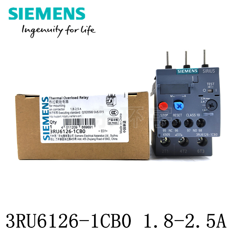 New original Siemens 3RU6126 thermal relay 3RU6126-1CB0 1 8-2 5A