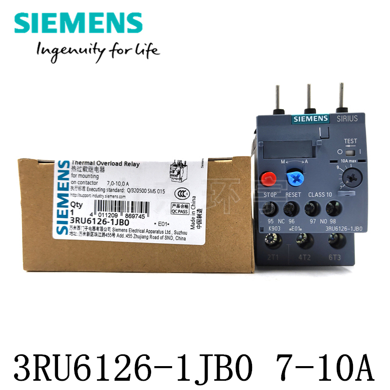 New original Siemens 3RU6126 thermal relay 3RU6126-1JB0 7-10A