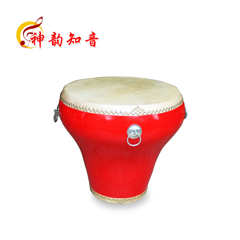 Shen Yun Zhiyin 20 inch flower pot drum timpani drum cowhide red drum vase drum antique furniture Peking opera drama drum hall drum