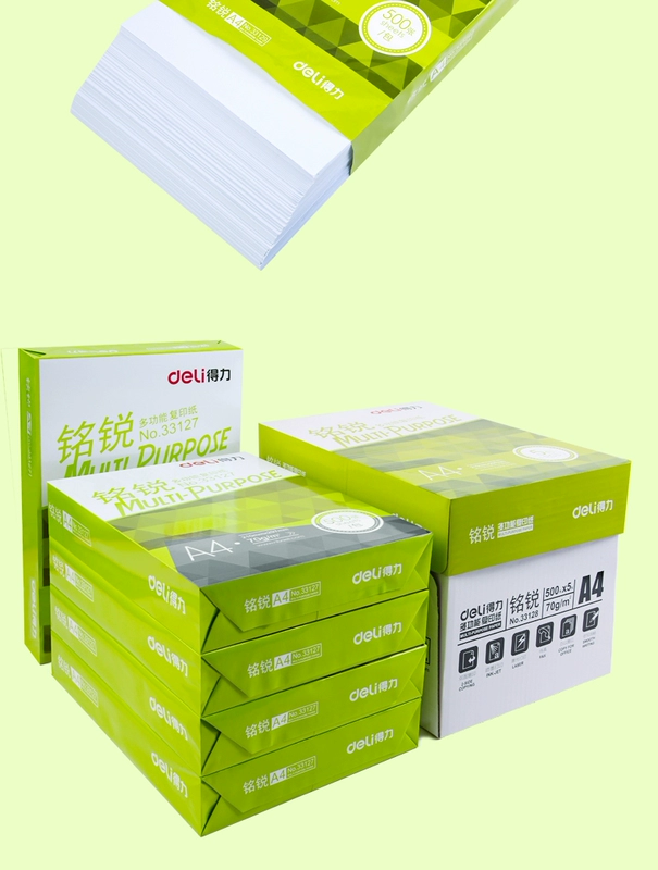 Giấy in sao A4 hiệu quả Giấy trắng 70g full box 5 bao bì a4 giấy 500 tờ a4 giấy in 80g giấy nháp văn phòng học sinh với a4 giấy a4 copy trong hộp bán buôn - Giấy văn phòng