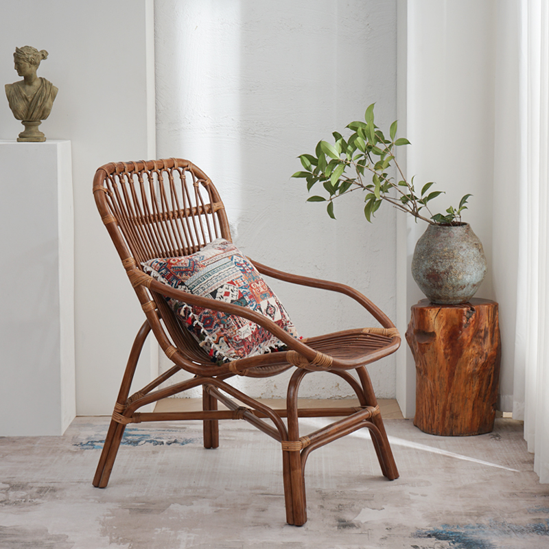 Indonesian vine chair natural aqua vine chair living room sofa chair adult rocking chair home old man's balcony recreational chair