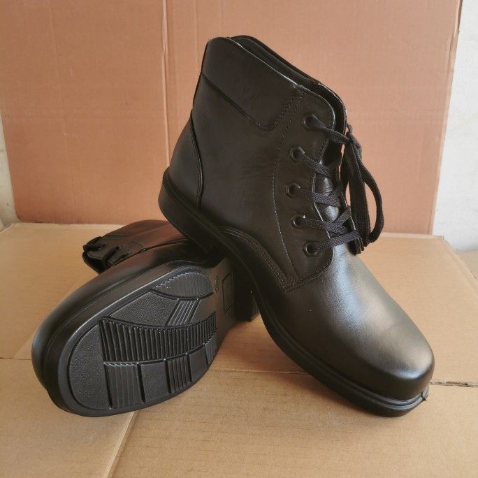 Special price handling 3514 stock old cashmere leather shoes men's winter genuine leather lacing square head high cylinder anti-chill cotton leather shoes