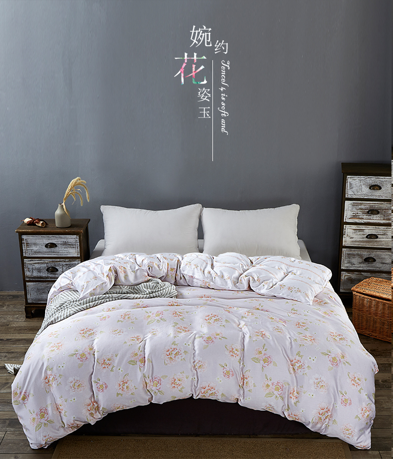 Tấm chăn Leseil Tencel mảnh đơn 130x150x180x210 / 230x229 / 220x250cm tấm tùy chỉnh - Quilt Covers chăn mền cotton