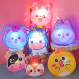 Мультяшный детский креативный музыкальный портативный фонарь, декор, принт, подарок на день рождения