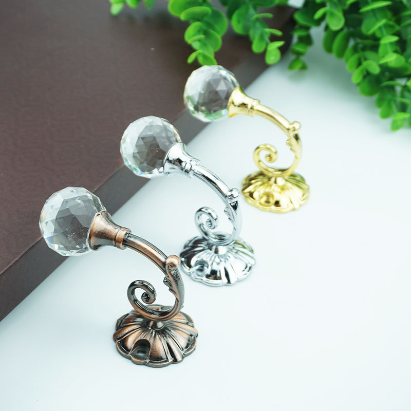 New products European-style curtain hook window curtain wall hook brief about small crystal wall crochet hook wall hook curtain bandage hook