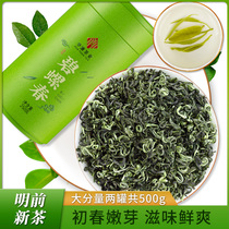 Huayuan Biluochun Green Tea Authentic 2021 New Tea Ming Qianchun Tea Luochun Tea Tense Tea Bulk Canned 500g