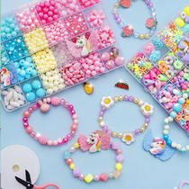 Childrens beaded girl puzzle handmade diy production material bag Jewelry Jewelry Bracelet necklace wear bead toy